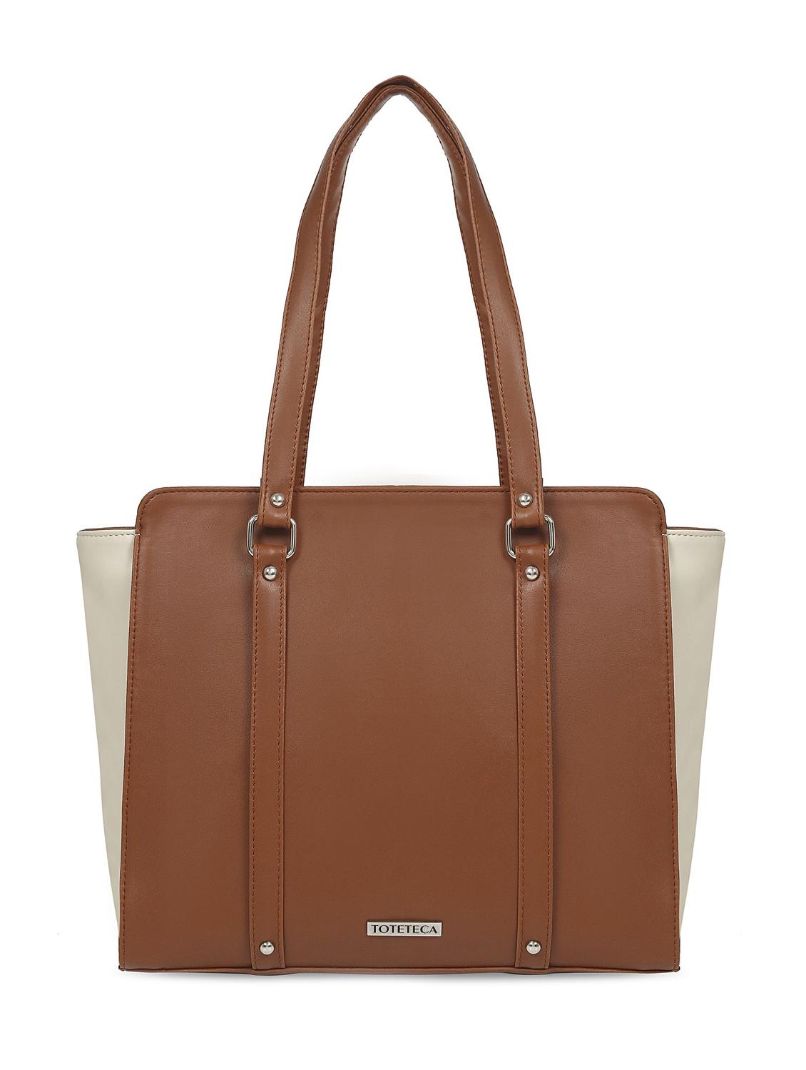 brown leatherette regular handbag - 16726166 - Zoom Image - 1