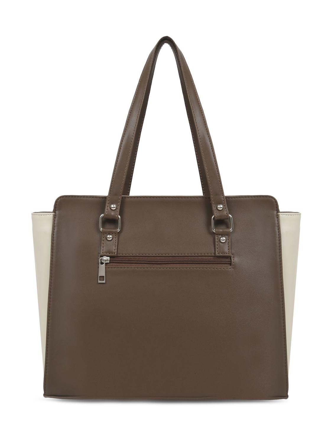 brown leatherette regular handbag - 16726167 - Zoom Image - 2