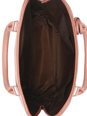 pink leatherette regular handbag - 16726177 - Standard Image - 3