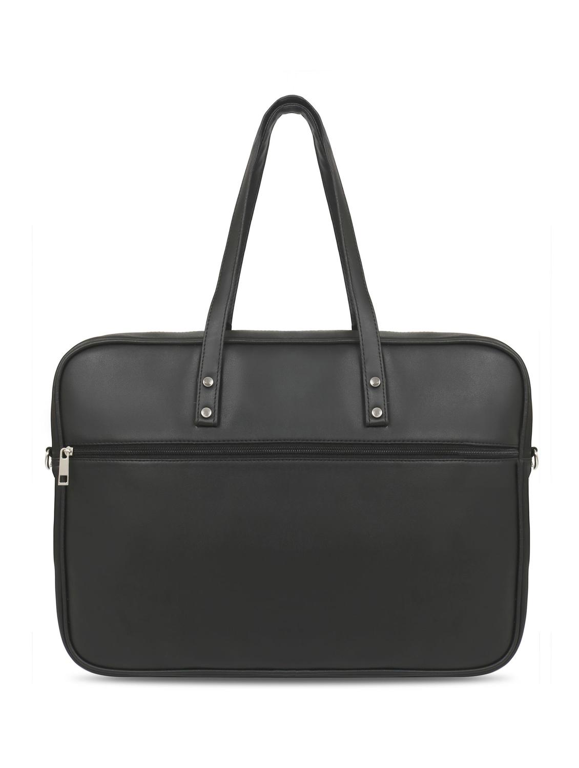 black leatherette laptop laptop bag - 16726209 - Zoom Image - 2