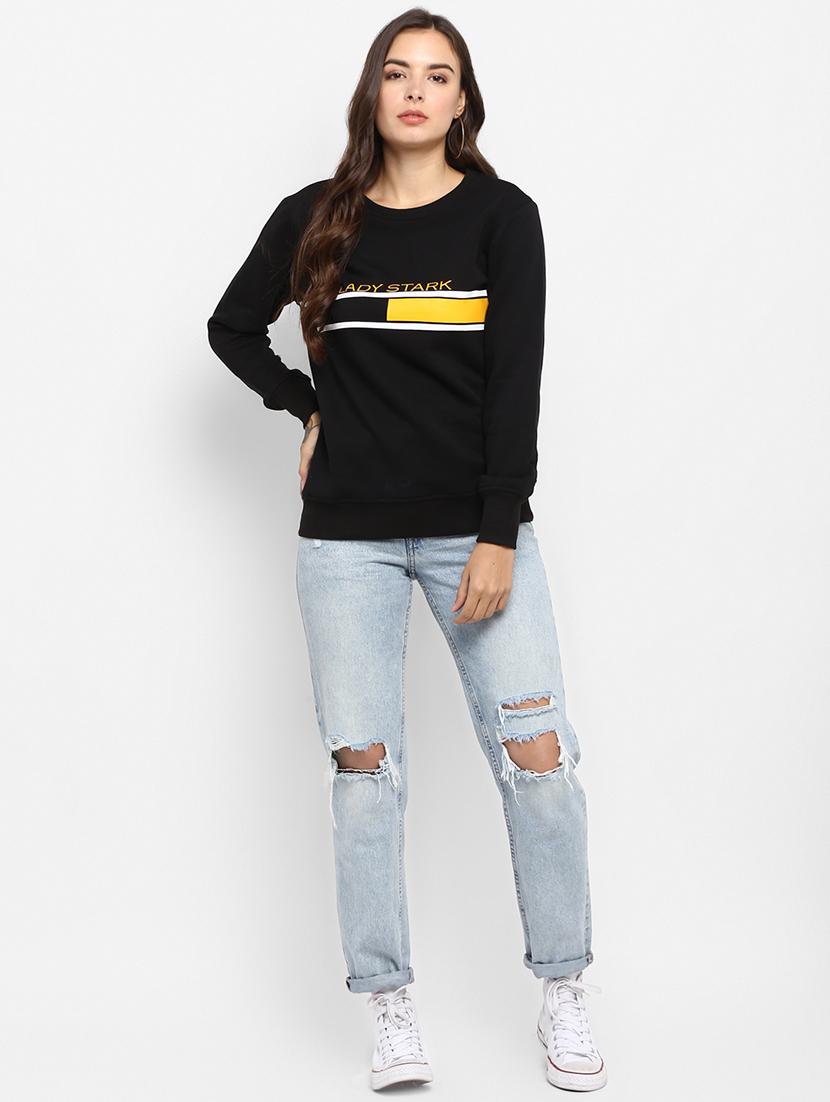 round neck contrast detail sweatshirt - 16726866 - Zoom Image - 4