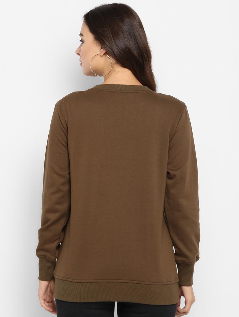 lace up neck graphic pullover - 16726870 - Zoom Image - 3
