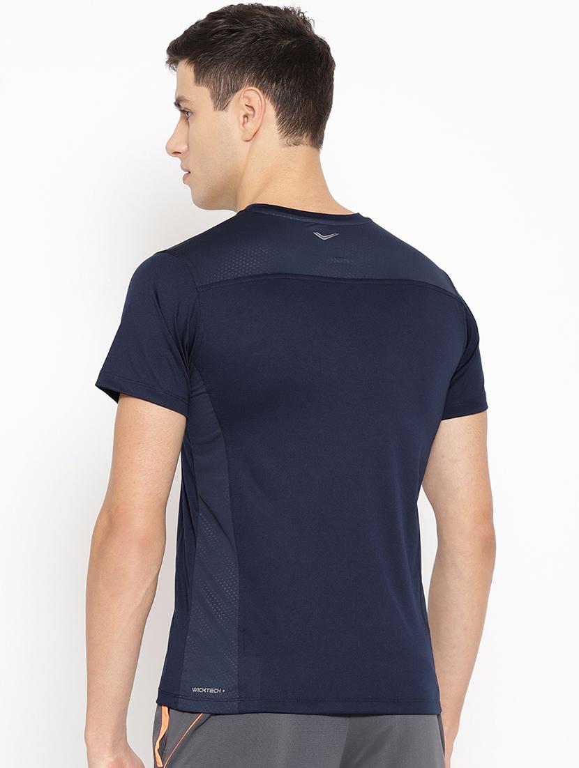 blue solid t-shirt - 16726980 - Zoom Image - 3