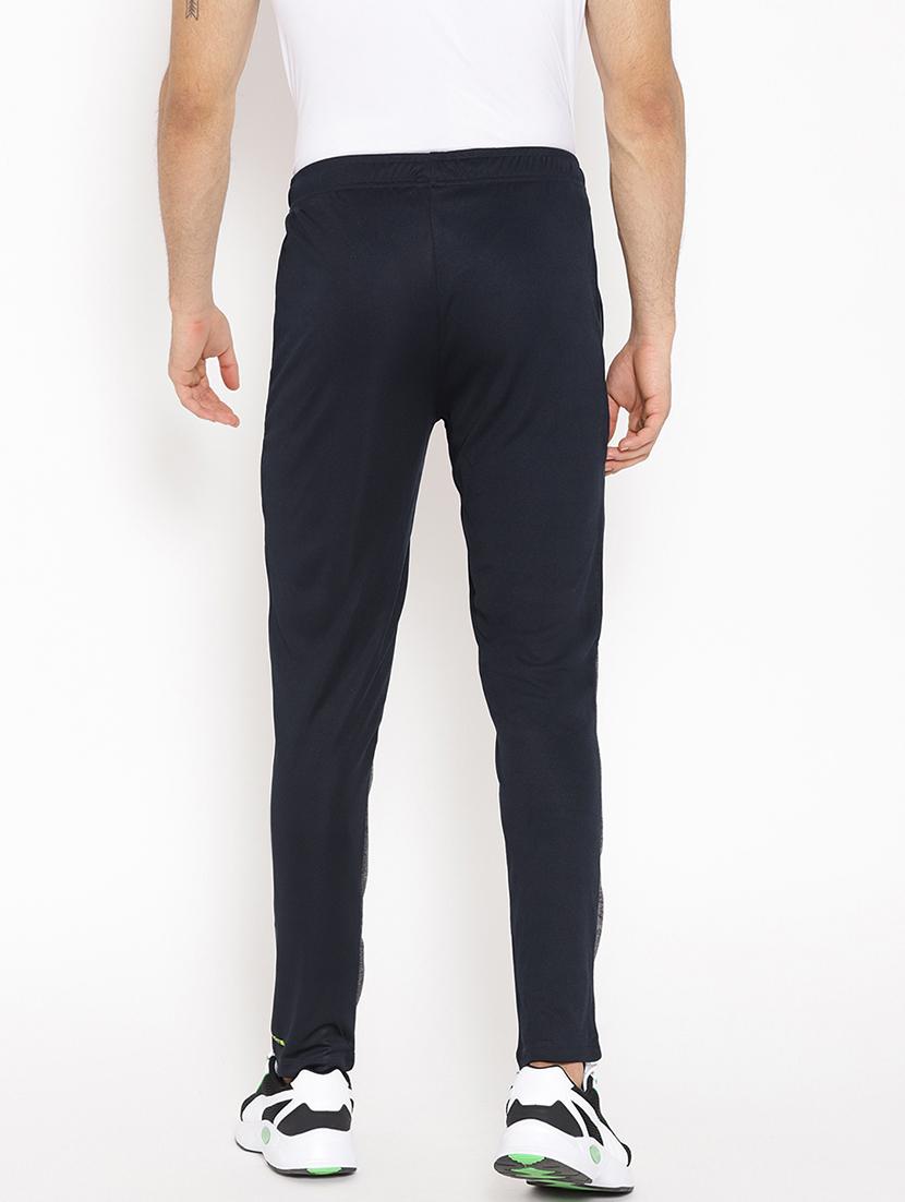 navy blue color block full length track pant - 16727001 - Zoom Image - 3
