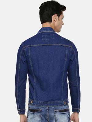 blue ripped denim jacket - 16728182 - Standard Image - 3