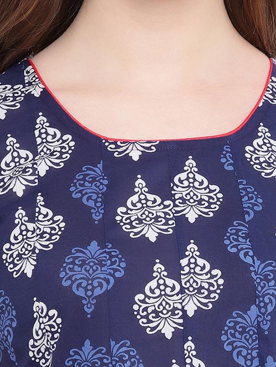 indigo anarkali kurti - 16728267 - Zoom Image - 4