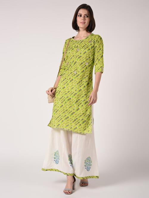 printed kurta palazzo set - 16728280 - Standard Image - 1