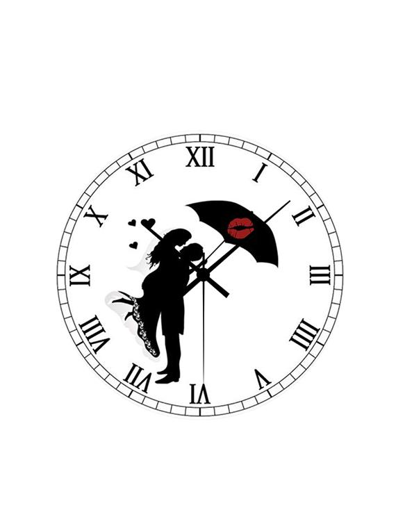 couple love designer mdf wood based wall clock - 16728552 - Zoom Image - 1