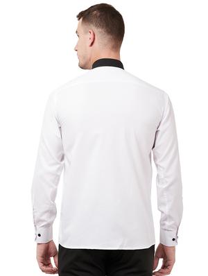 white solid casual shirt - 16728668 - Standard Image - 3