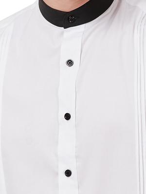 white solid casual shirt - 16728668 - Standard Image - 5