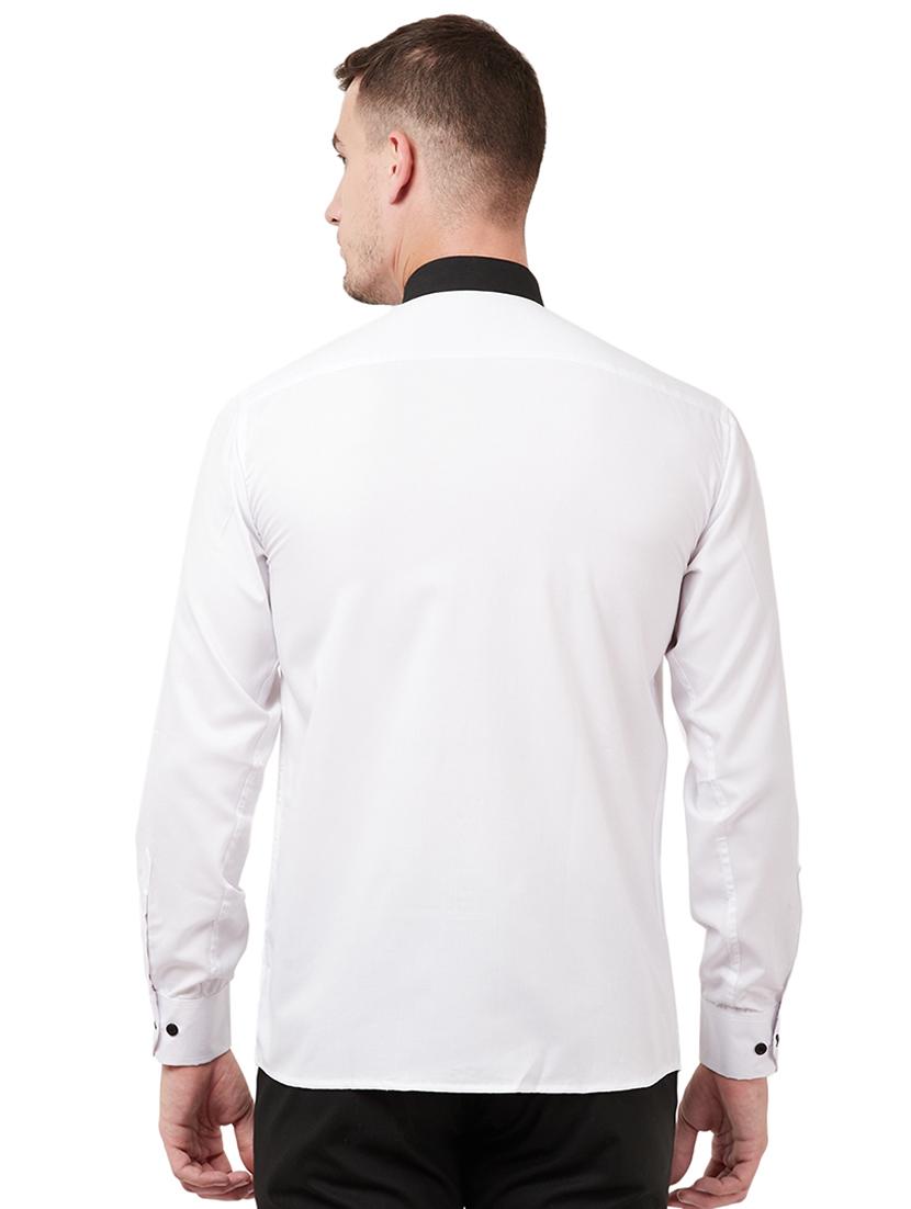 white solid casual shirt - 16728668 - Zoom Image - 3