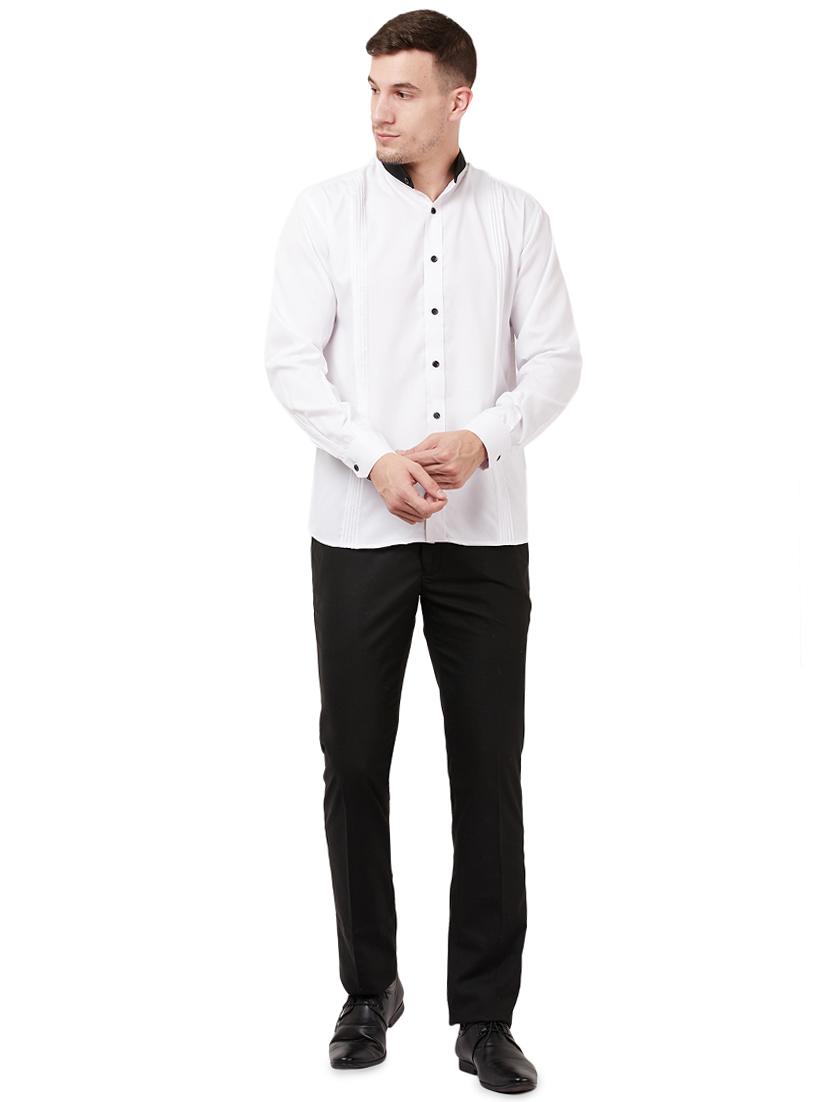 white solid casual shirt - 16728668 - Zoom Image - 4