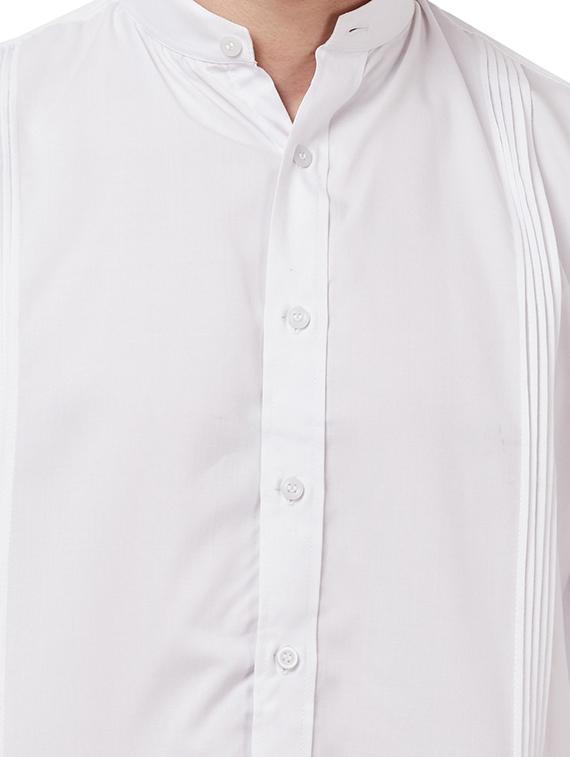 white solid casual shirt - 16728669 - Zoom Image - 5