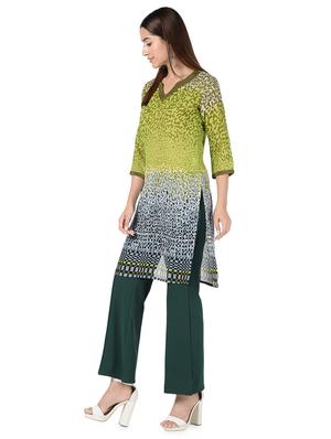 abstract printed straight kurta - 16728755 - Standard Image - 2