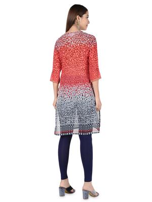 abstract printed straight kurta - 16728756 - Standard Image - 3