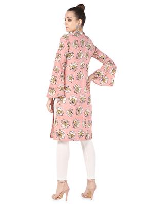 pastel floral printed kurta - 16728757 - Standard Image - 2