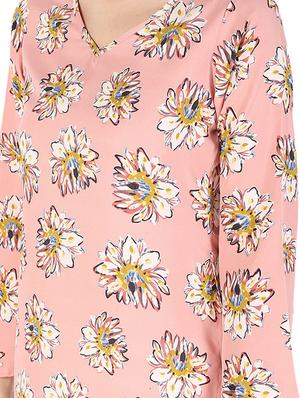 pastel floral printed kurta - 16728757 - Standard Image - 3