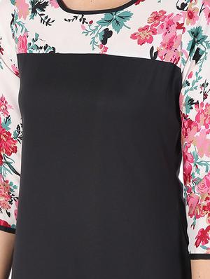 floral printed straight kurta - 16728765 - Standard Image - 4