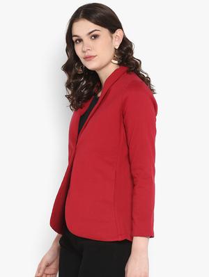 v-neck long sleeved blazer - 16729225 - Standard Image - 2