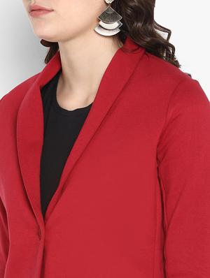 v-neck long sleeved blazer - 16729225 - Standard Image - 5