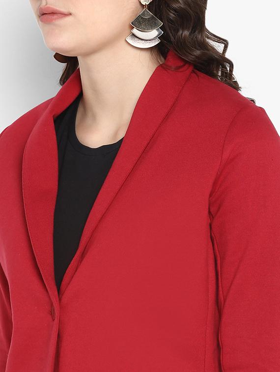 v-neck long sleeved blazer - 16729225 - Zoom Image - 5
