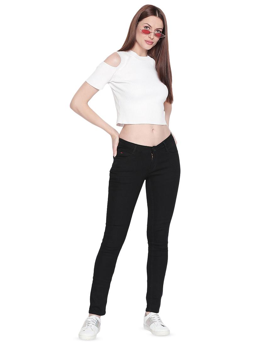 skinny fit solid jeans - 16729856 - Zoom Image - 4