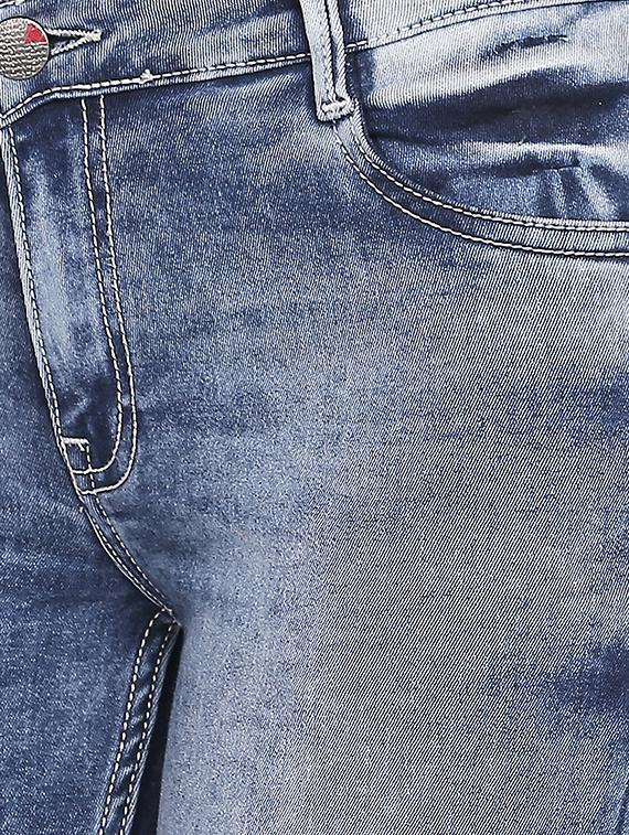 acid washed lace detail capri - 16729857 - Zoom Image - 5
