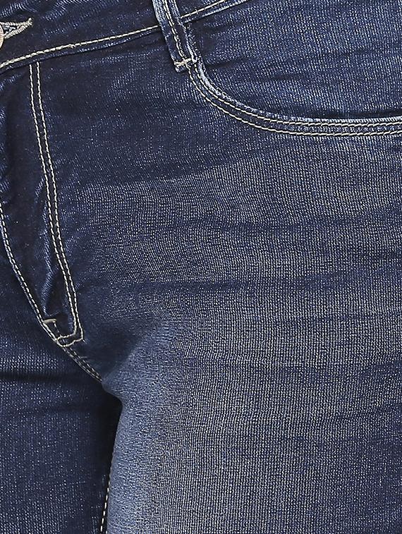 stone washed embroidered detail capri - 16729858 - Zoom Image - 5