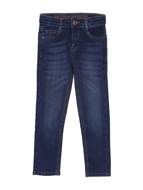dark blue cotton washed jean - 16729899 - Very Small Image - 1