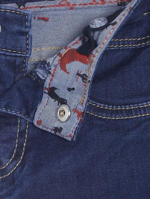 dark blue cotton plain jean - 16729908 - Standard Image - 3