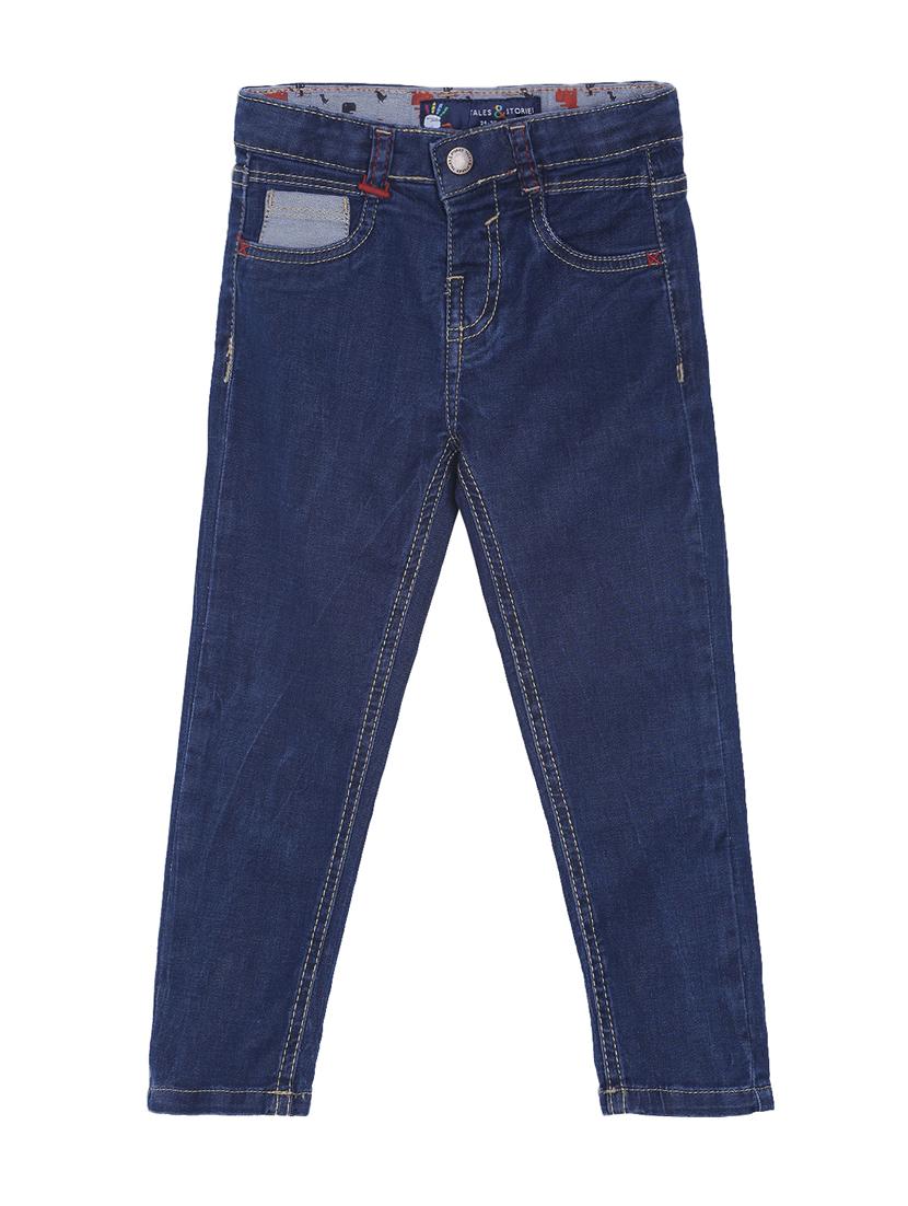 dark blue cotton plain jean - 16729908 - Zoom Image - 1