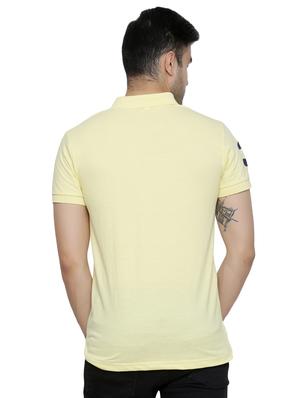 yellow solid polo t-shirt - 16729994 - Standard Image - 3