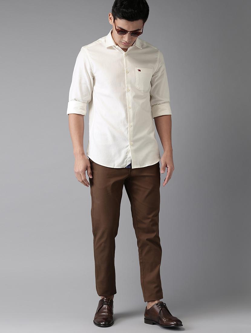 white solid casual shirt - 16730415 - Zoom Image - 4