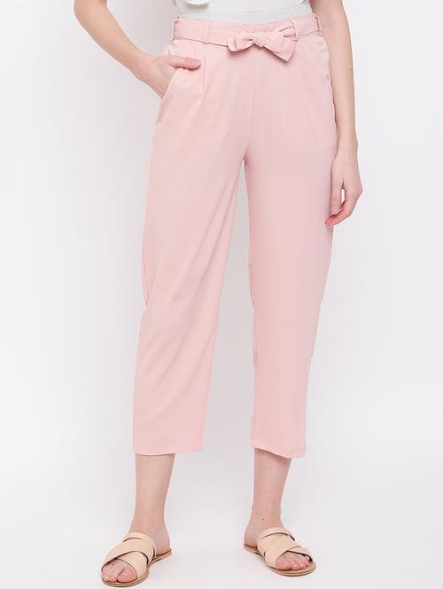 tie up waist chinos trouser - 16730425 - Standard Image - 1