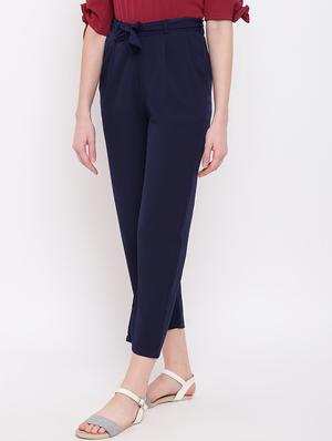 tie up waist chinos trouser - 16730426 - Standard Image - 2