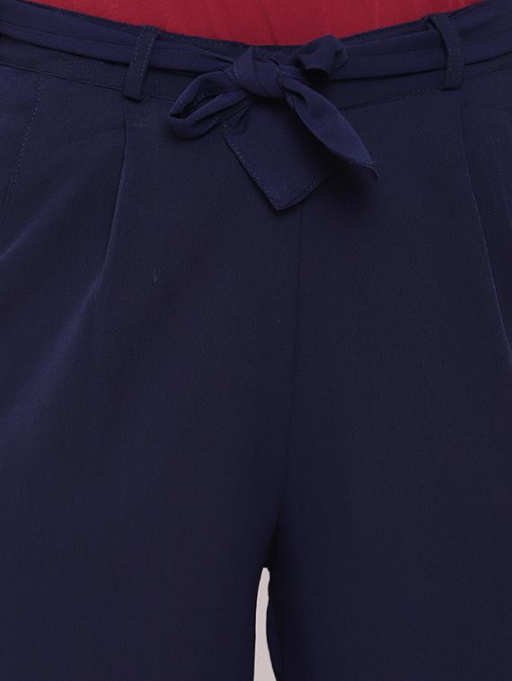 tie up waist chinos trouser - 16730426 - Zoom Image - 5