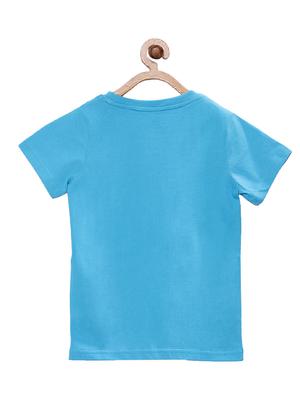 blue cotton graphic print t-shirt - 16730558 - Standard Image - 2