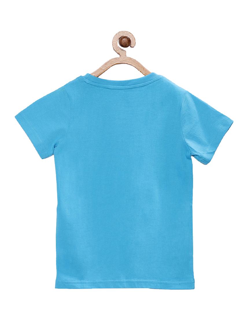 blue cotton graphic print t-shirt - 16730558 - Zoom Image - 2