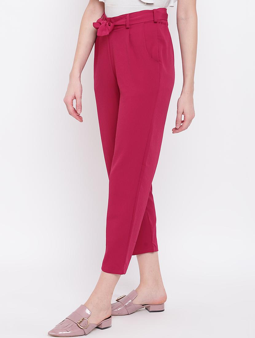 tie up waist chinos trouser - 16730567 - Zoom Image - 2