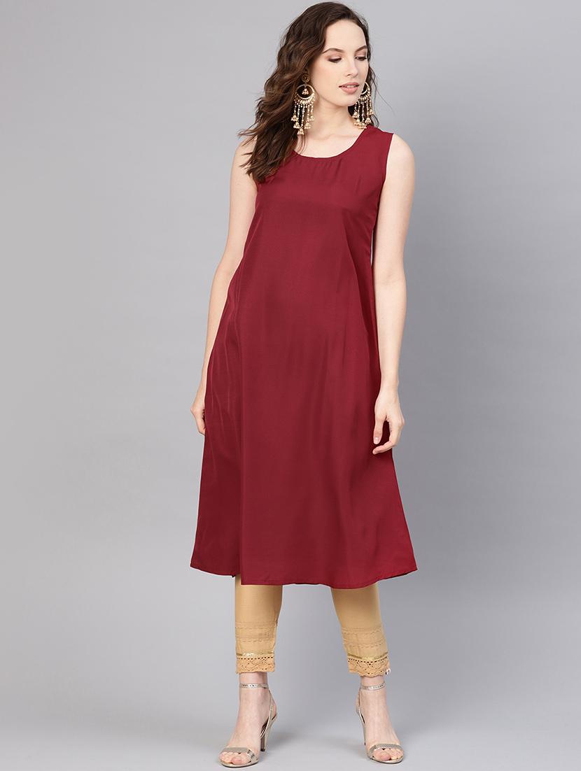 gold print anarkali kurta - 16730993 - Zoom Image - 4