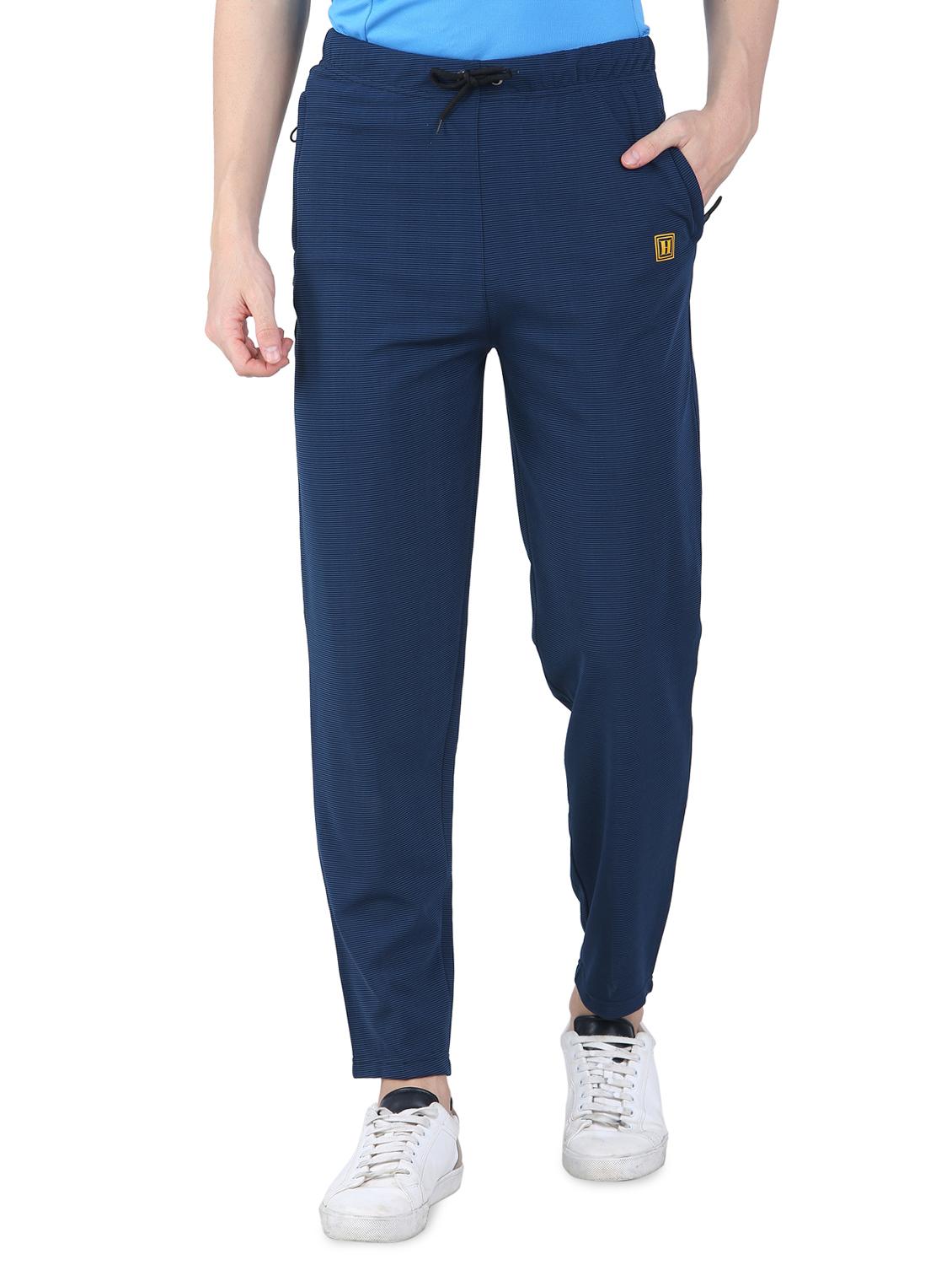 dark blue striped ankle length track pant - 16730999 - Zoom Image - 1