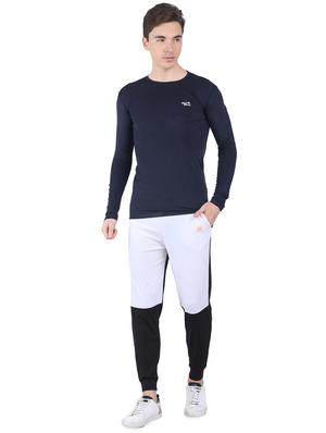 black color block ankle length track pant - 16731001 - Standard Image - 4