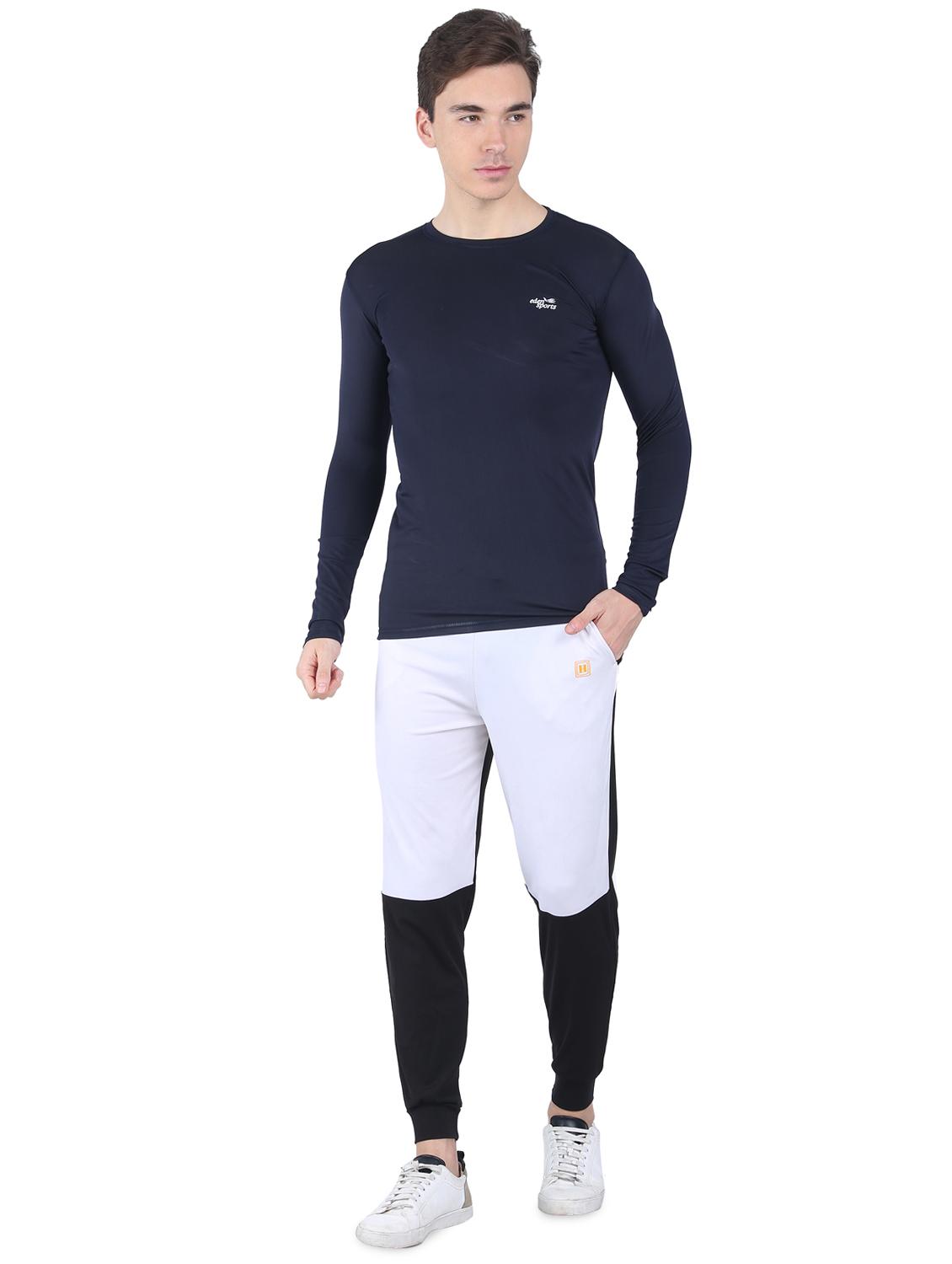 black color block ankle length track pant - 16731001 - Zoom Image - 4