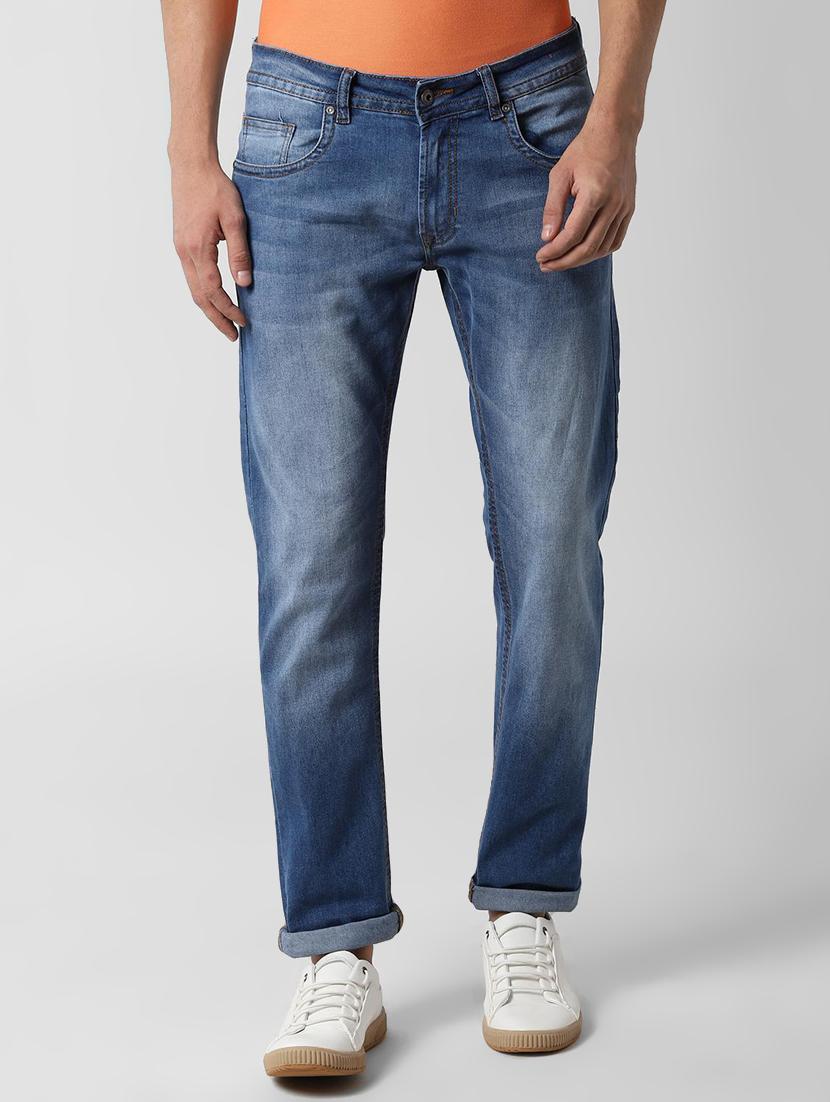 blue heavy washed denim jeans - 16731866 - Zoom Image - 1