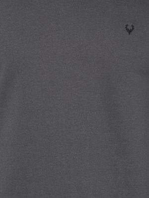 grey solid taped sweatshirt - 16732786 - Standard Image - 4
