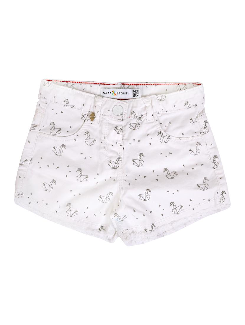 white cotton shorts - 16733323 - Zoom Image - 1