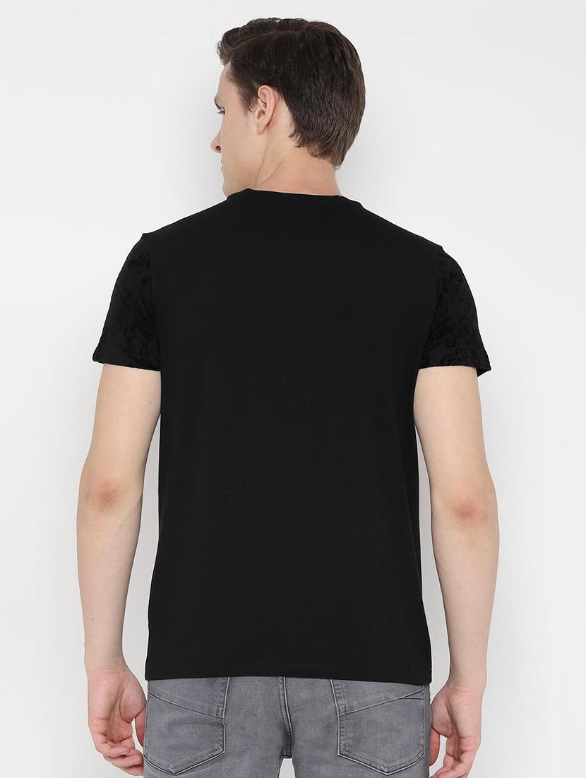 black floral printed t-shirt - 16733417 - Zoom Image - 2