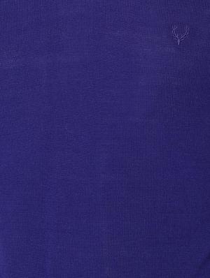 blue solid pullover - 16733591 - Standard Image - 4