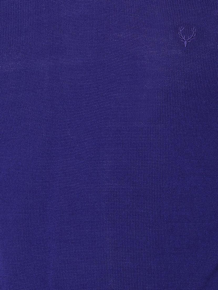 blue solid pullover - 16733591 - Zoom Image - 4