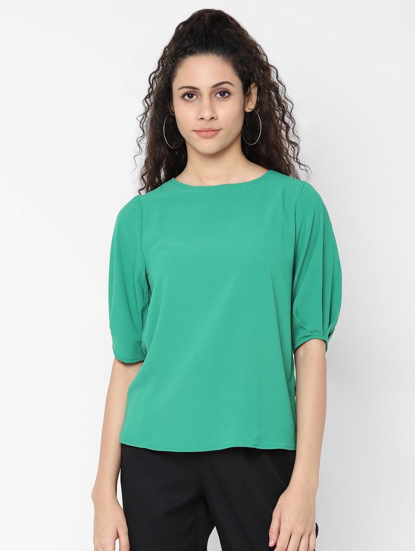 round neck solid top - 16733731 - Zoom Image - 1